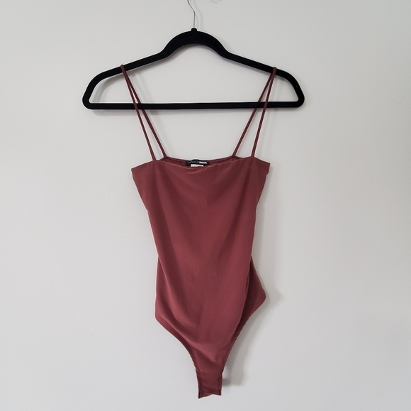 Don't be So Square Spaghetti Strap Bodysuit - Picture 2 of 5